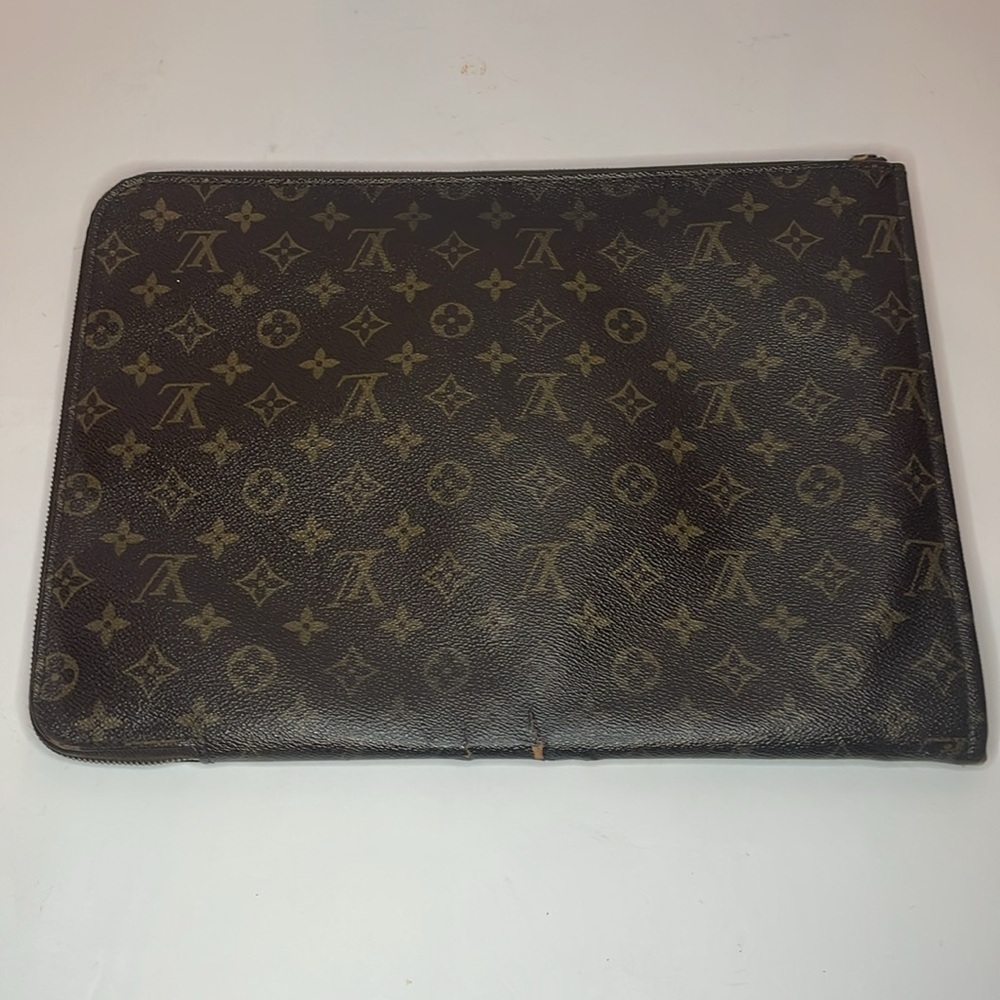 Louis Vuitton Pouch Document Holder 1988 Louis Vuitton Clutch LV Monogram Bag 🔥